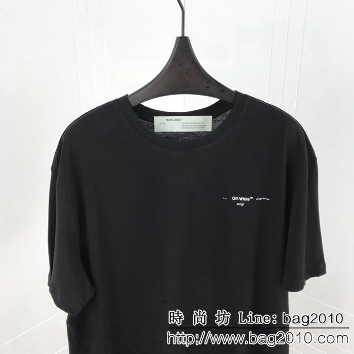 OFF-White19ss早春 油畫箭頭 黑色短袖T-shirt 新季新元素油畫圖案 康麗數碼直噴印花 高品質 男女同款 ydi2257